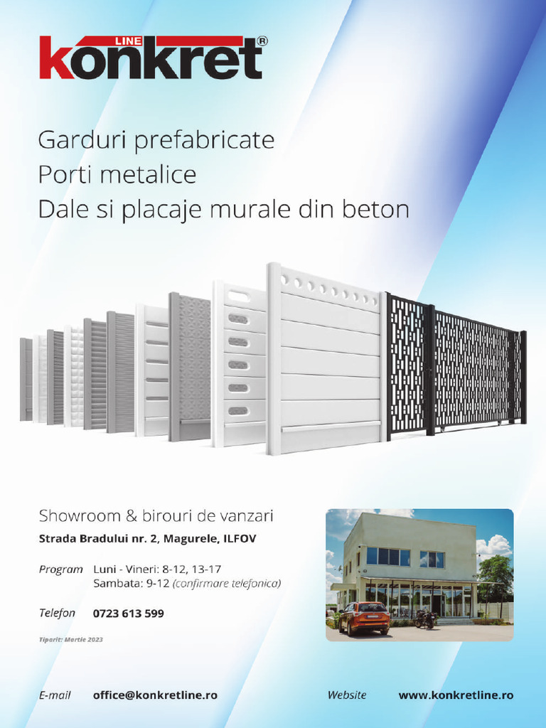 Preturi Si Modele Gard Prefabricat | PDF
