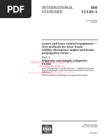 和 ISO 11146-1:2021 Laser Beam Testing | PDF | Cartesian Coordinate