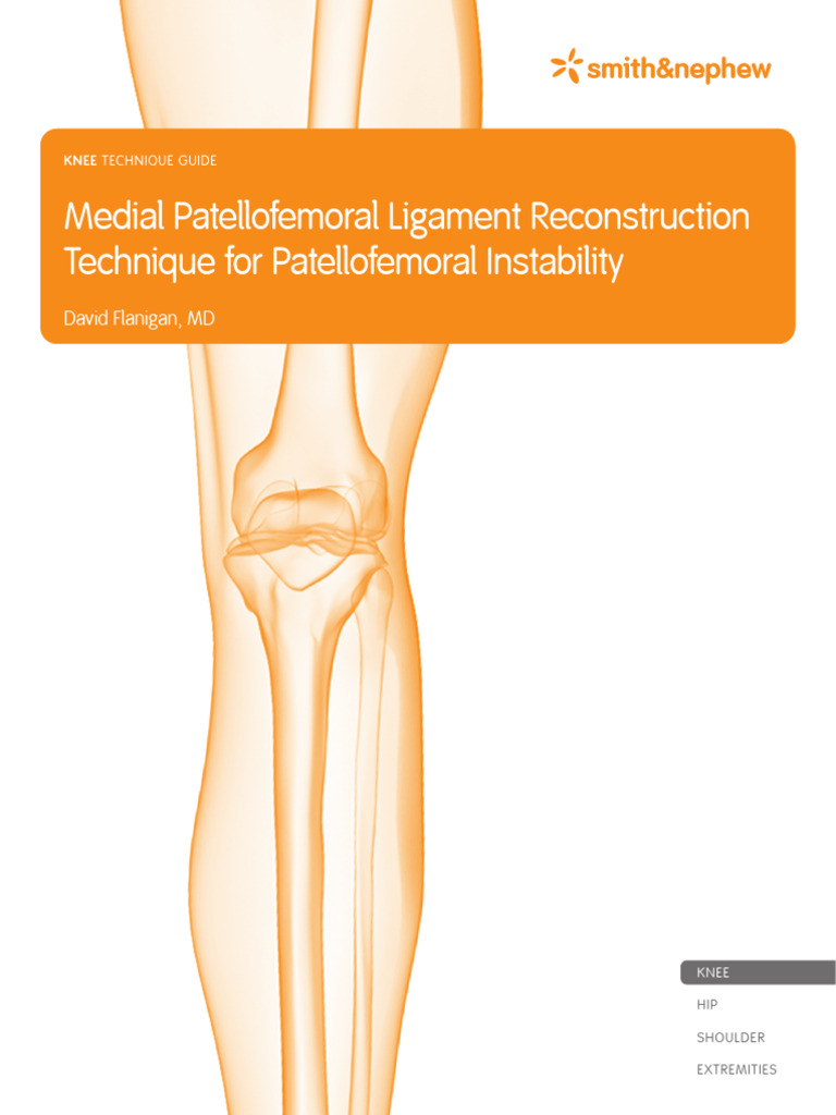 MPFL Reconstruction Technique Guide | PDF | Knee | Musculoskeletal System