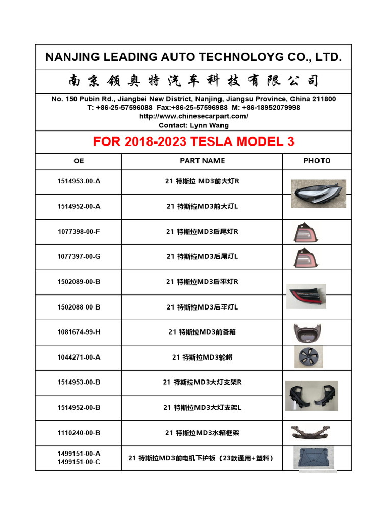 Tesla Catalog 2024 | PDF