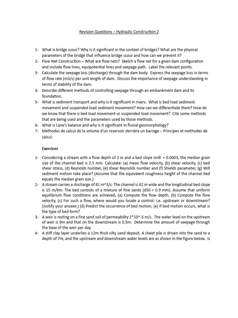 examGuide2024 | PDF | Soil Mechanics | Civil Engineering