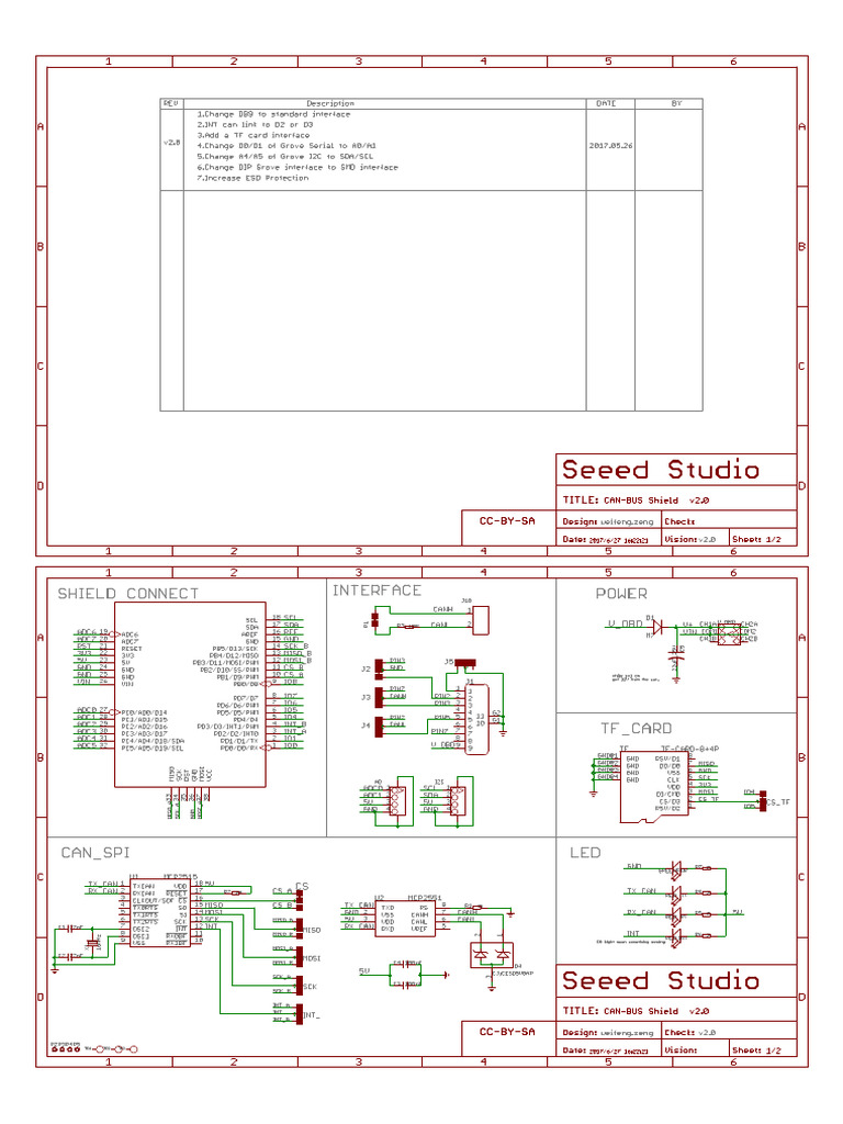 CAN-BUS Shield v2.0 | PDF