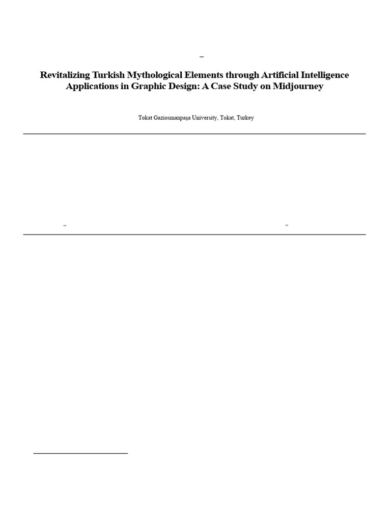 AI Revives Turkish Mythology | PDF | Artificial Intelligence ...
