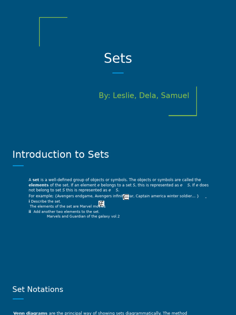 Introduction to Set Theory Concepts | PDF