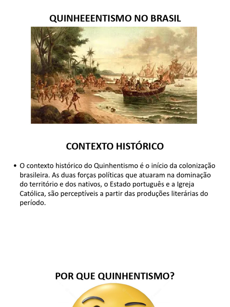 Quinhentismo: Contexto Histórico no Brasil | PDF
