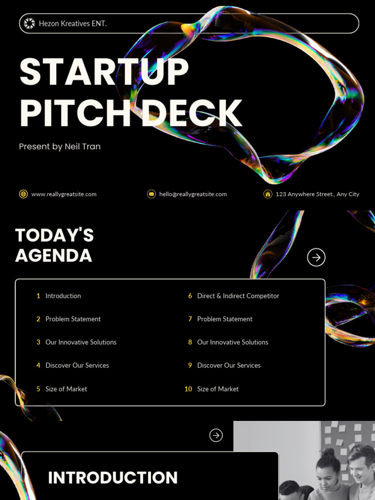 Startup Solutions Pitch Deck Overview | PDF | Brand | Startup Company