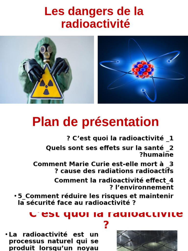 Présentation Physiques | PDF | Radioactivité | Marie Curie