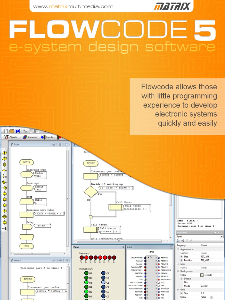 Flowcode 5 Booklet | PDF | Pic Microcontroller | Electronic Engineering