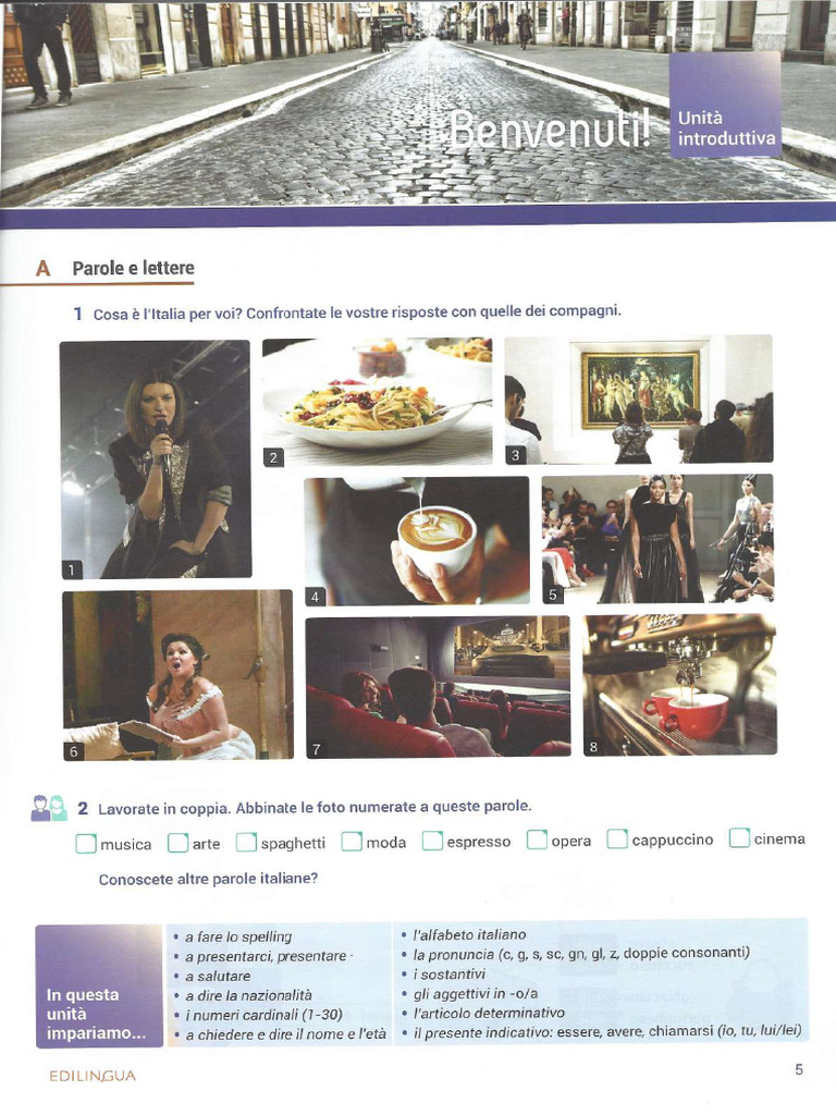 Libro Dello Studente - A1 - Unità - INTRO+1 | PDF