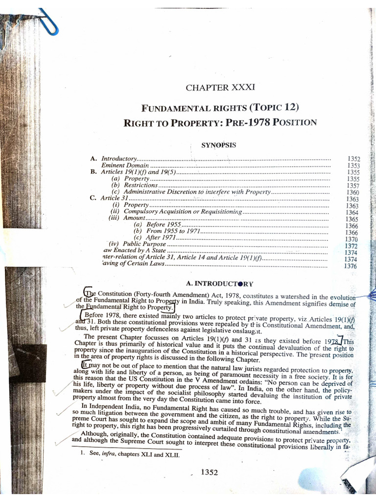 Land Law - Class Notes | PDF