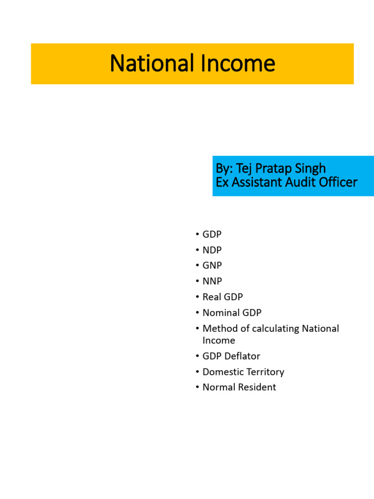 National Income - 22864143 - 2024 - 10 - 29 - 14 - 16 | PDF | Measures ...