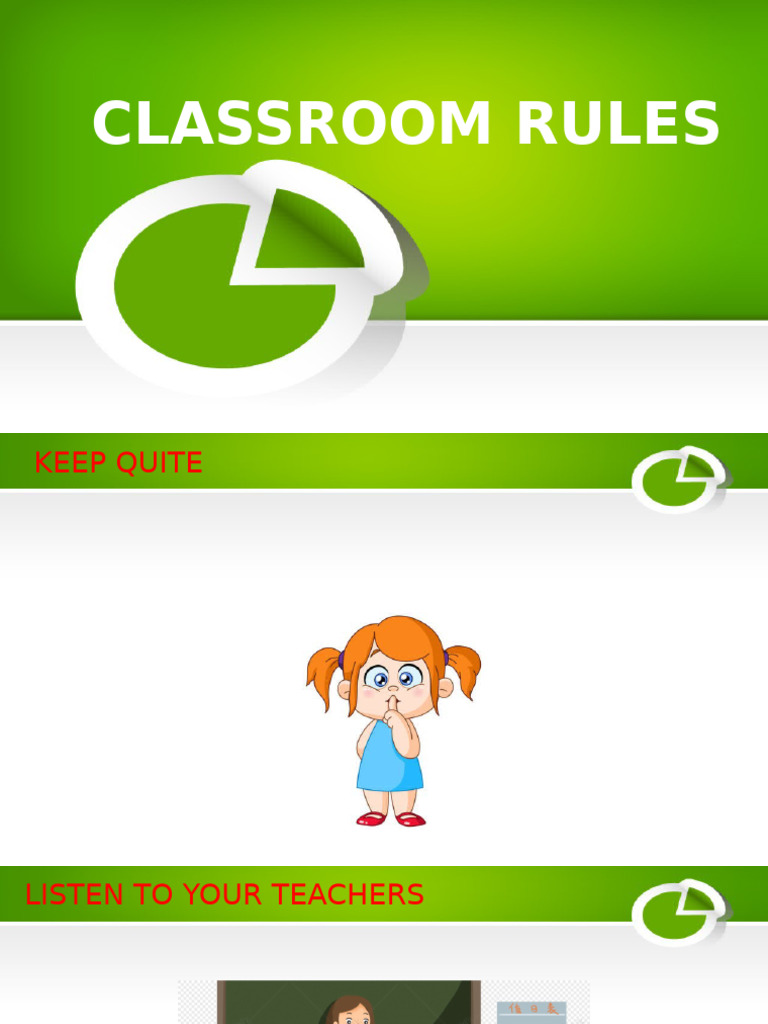 Classroom rules pdf
