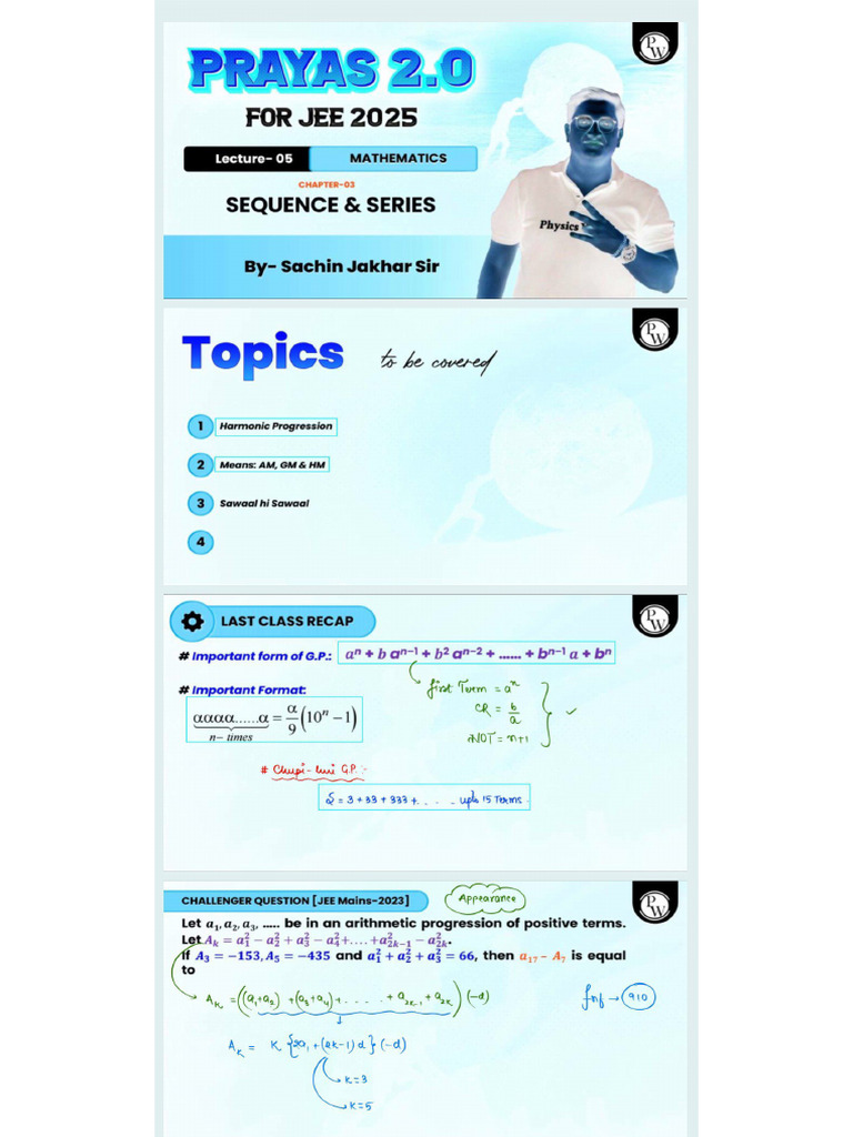 SQ & Series Lec 5 NOTES | PDF