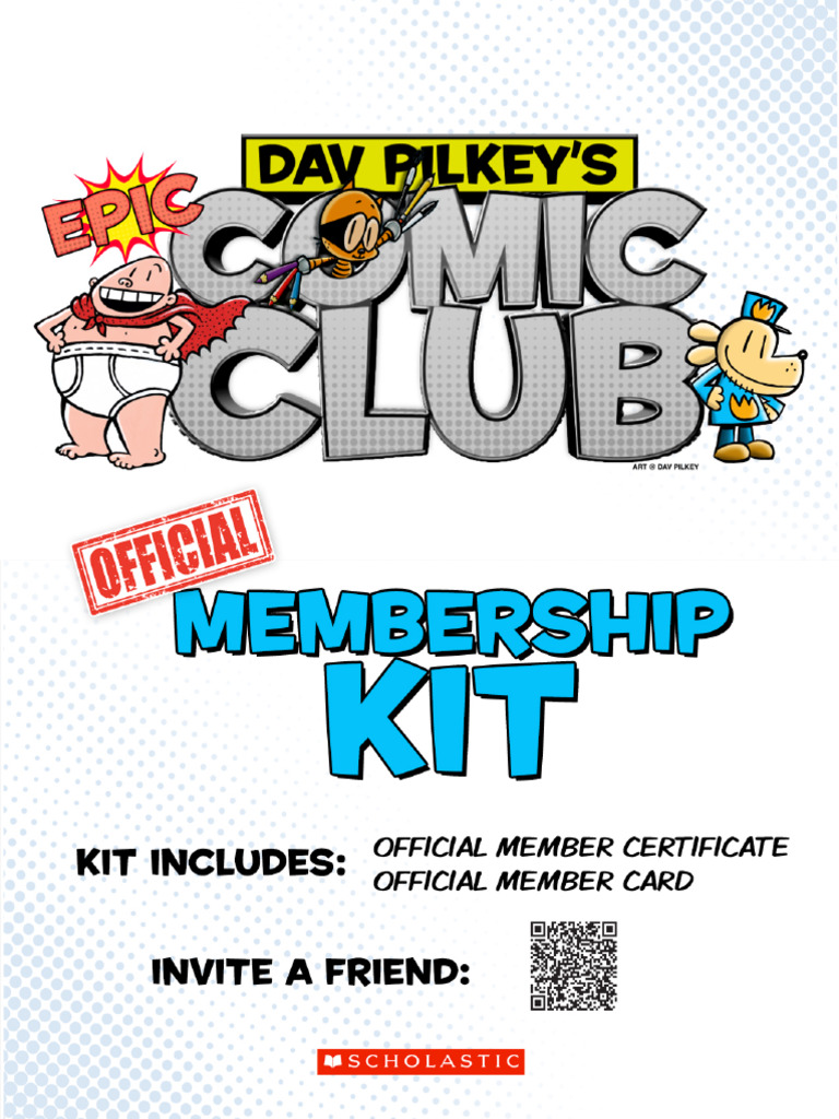 Epic Comic Club Invitation | PDF