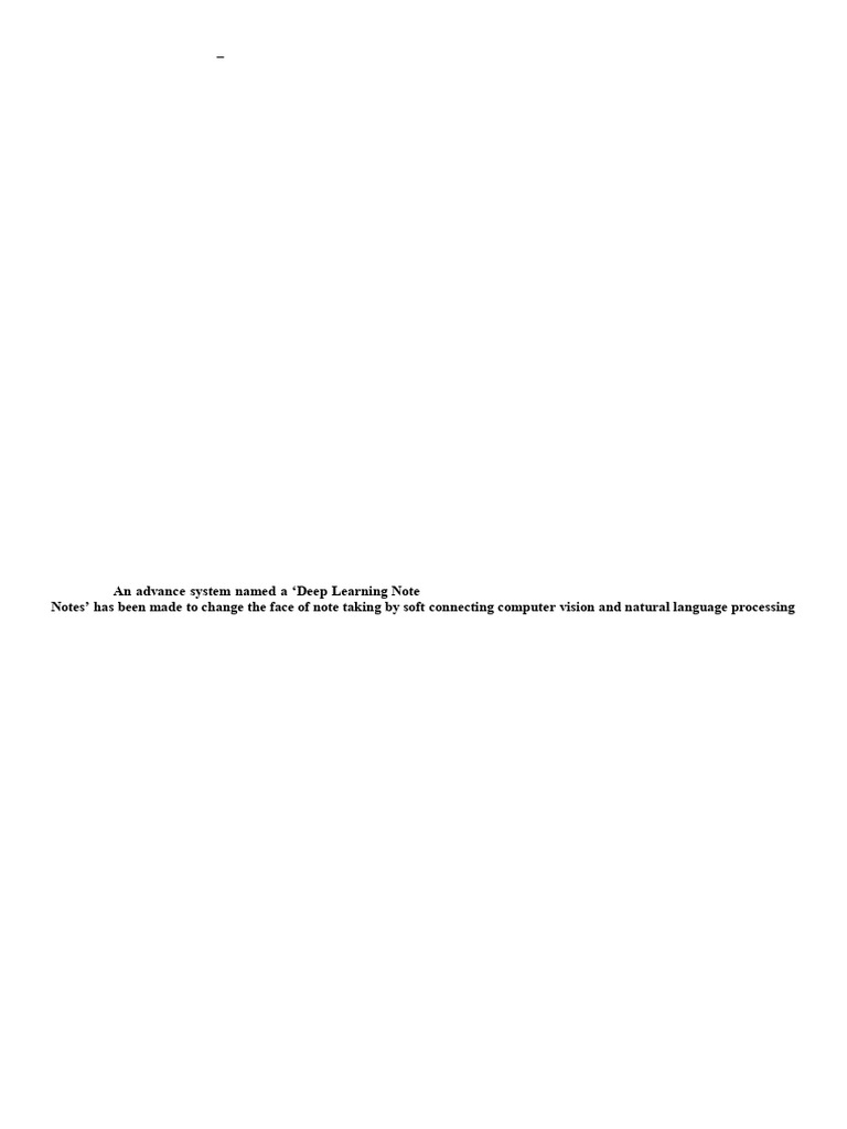 Deep Learning Note-Taking App With CNN and NLP For Handwritten and ...