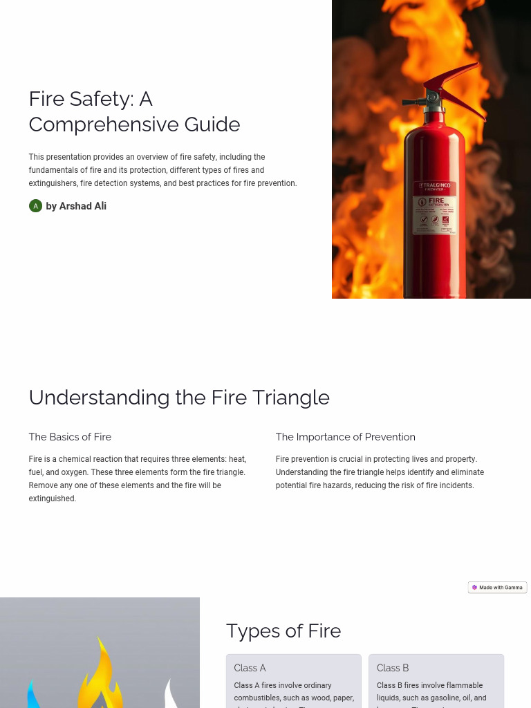 Fire Safety Guide: Types & Prevention | PDF | Fires | Safety