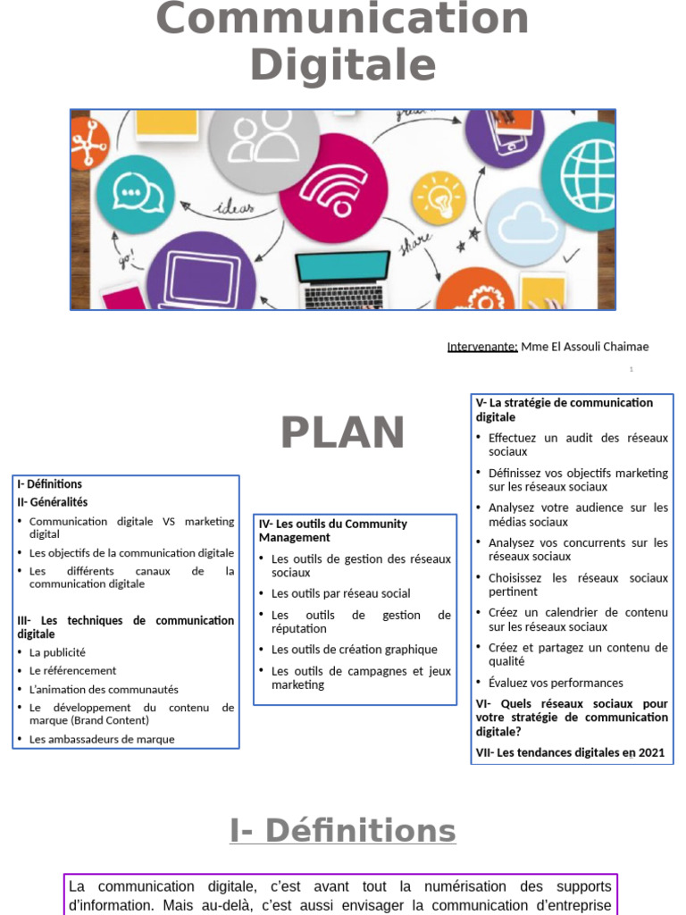 Outils et Stratégies de Communication Digitale | PDF | Réseautage ...