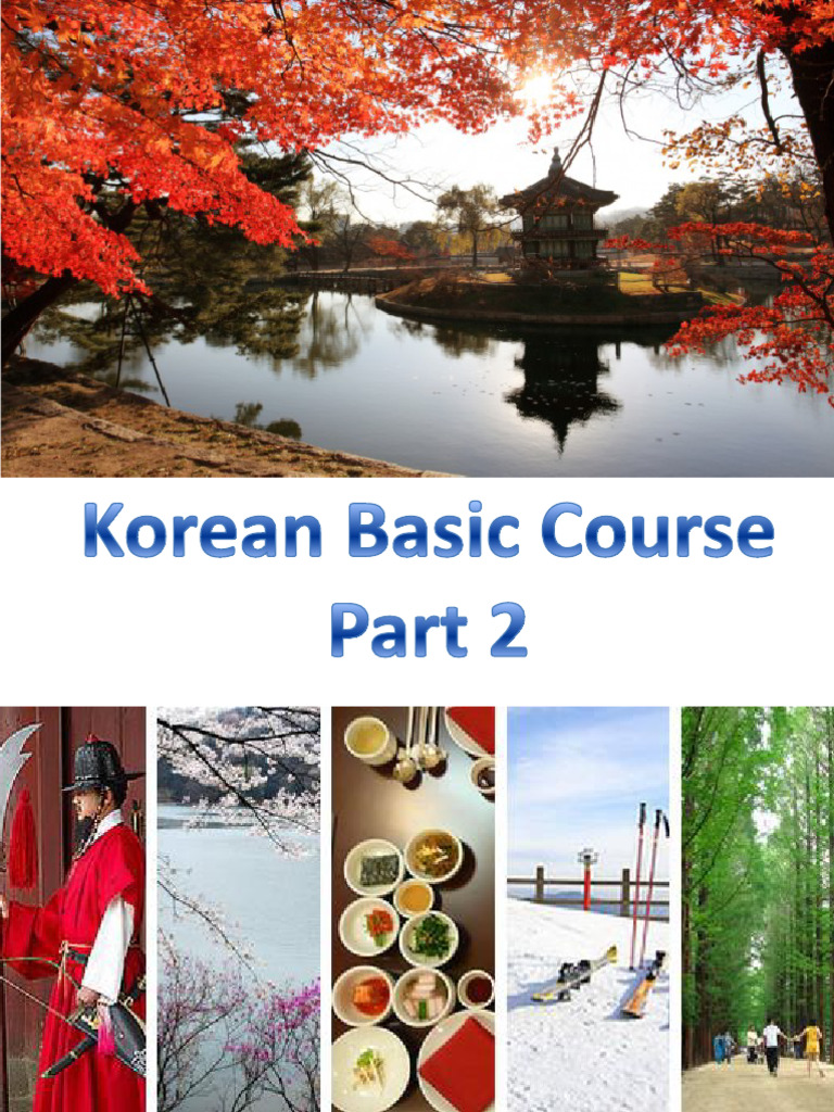 Korean Basic Course Units Overview | PDF | Linguistic Typology | Semantics
