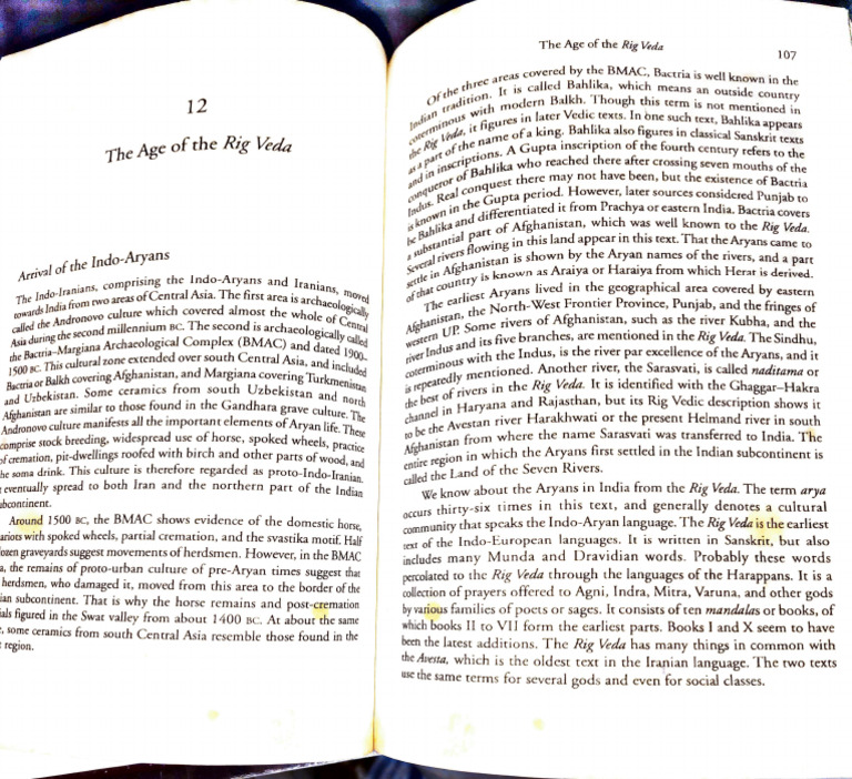 Bahlika: Roots in the Rig Veda | PDF