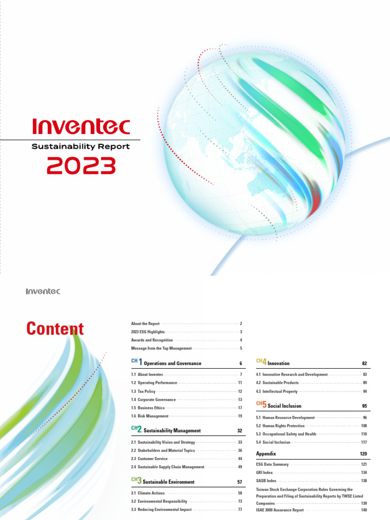 2023 Sustainability Report Overview | PDF | Sustainability | Business