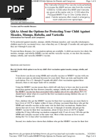CDC MMR, MMR+V, MMRV Seizure Rates