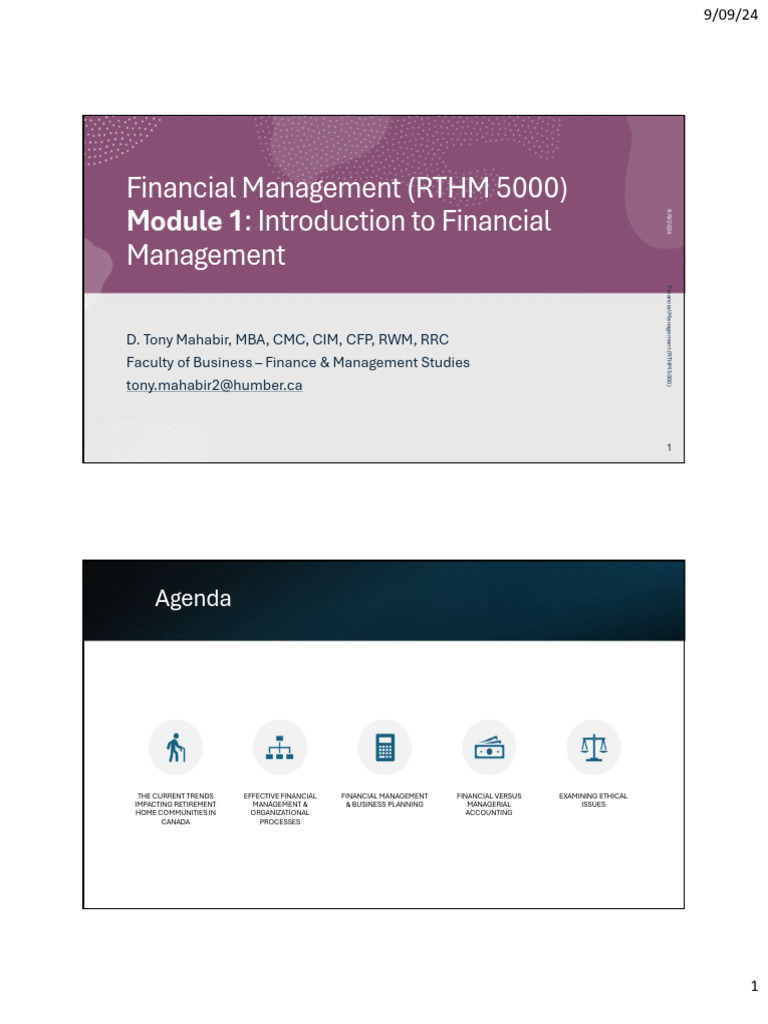 RTHM 5000 Module 1 (2024)H | PDF | Cost Accounting | Accounting