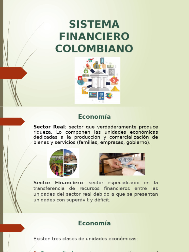 Estructura del Sistema Financiero Colombiano | PDF | Sistema financiero ...