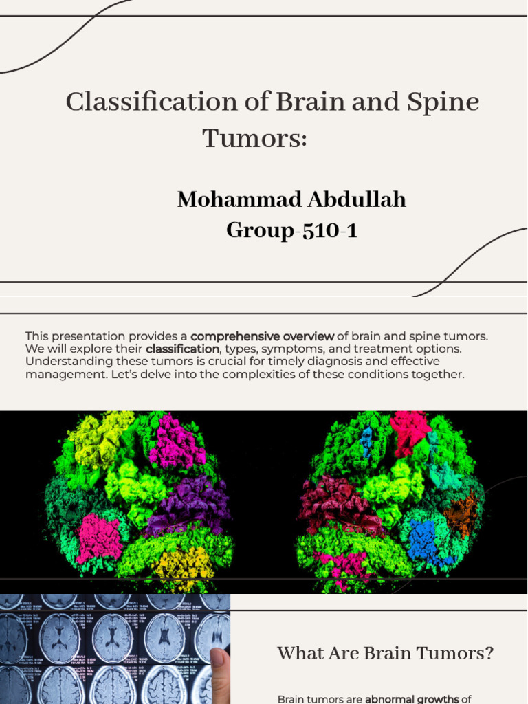 Brain and Spine Tumor Classification Guide | PDF | Brain Tumor | Cancer