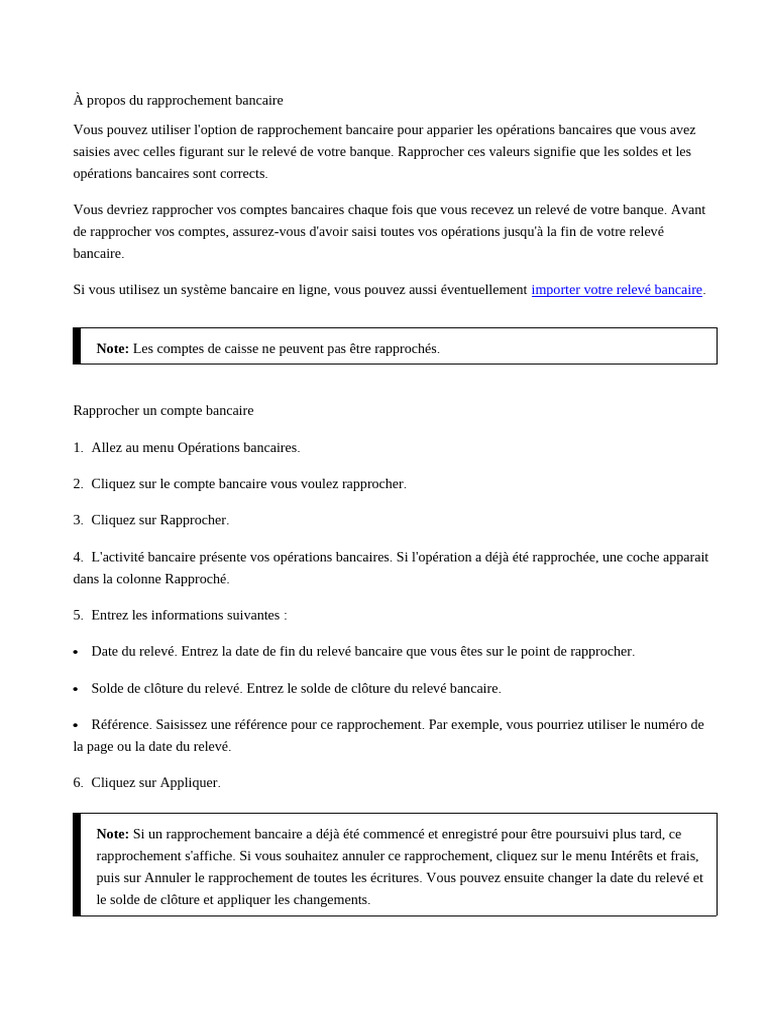 Guide du Rapprochement Bancaire | PDF | Banques | Compte bancaire