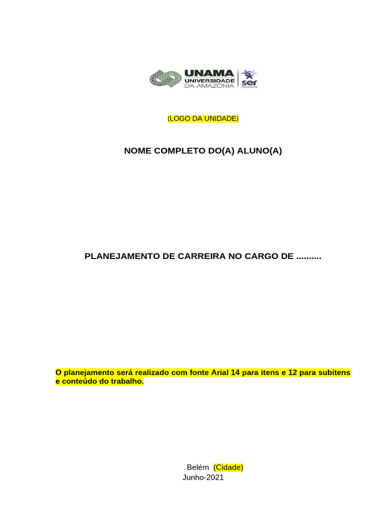 Planejamento de Carreira Profissional | PDF | Análise SWOT