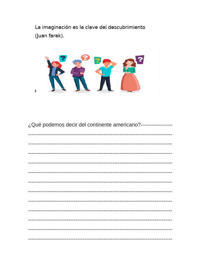 Que Aprendistes de America Solo 7c Falta 7b y 7d | PDF