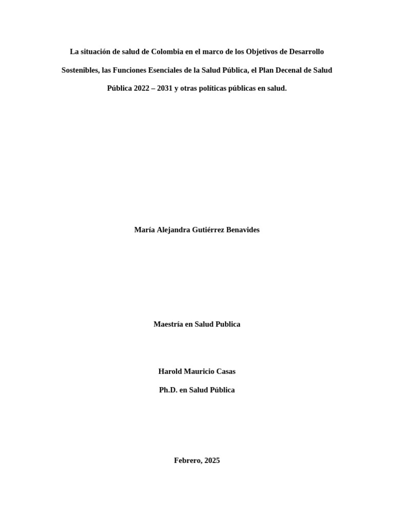 Crisis del Sistema de Salud en Colombia | PDF | Cuidado de la salud ...