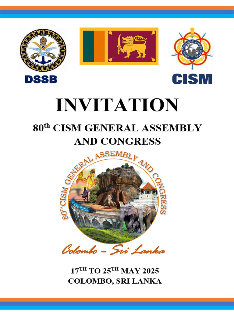 80th Cism Ga & Congress 2025 - Invitation File | PDF | Travel Visa ...