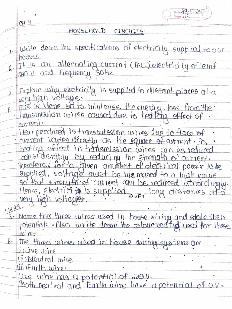 Household Circuit | PDF