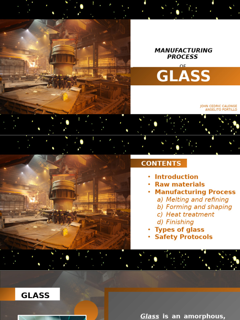 Manufacturing Process of Glass | PDF | Glasses | Silicon Dioxide