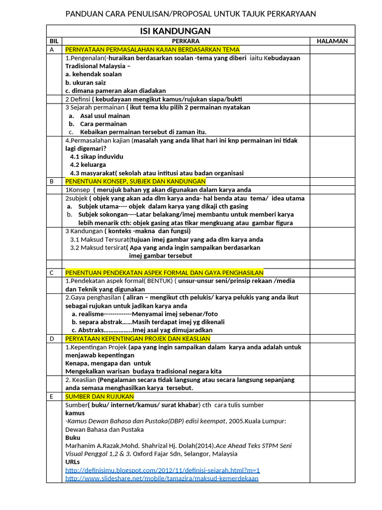 Panduan Cara Penulisan Proposal | PDF