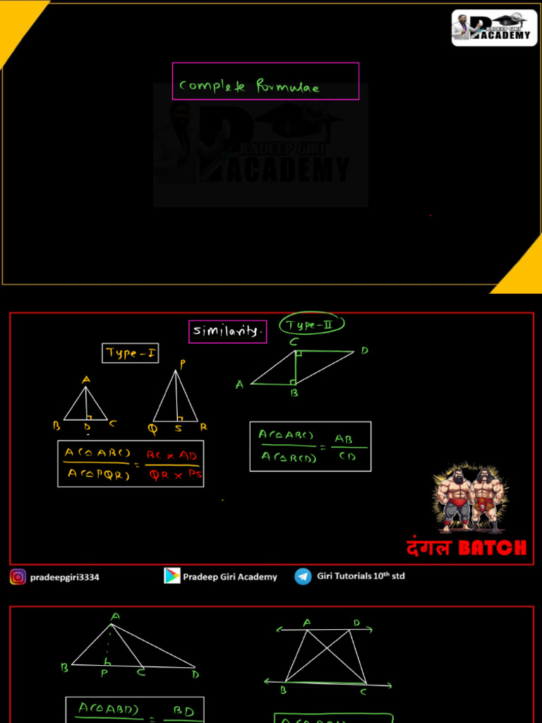 Complete Formula Geometry by Giri Tutorials | PDF