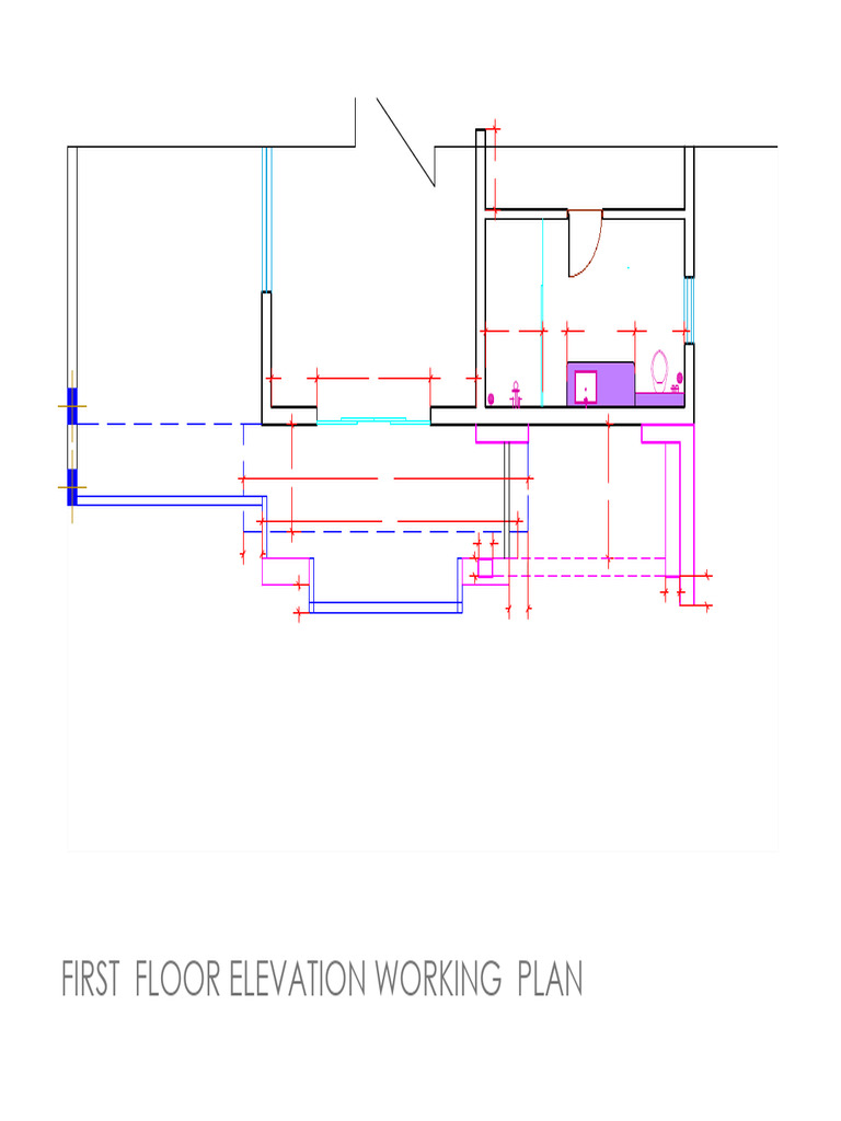 First Floor Terrace Toilet Plan | PDF