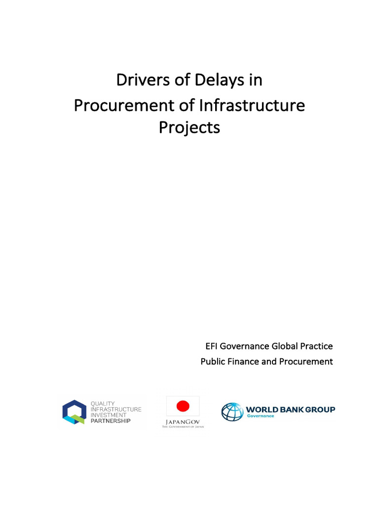 WB Drivers Delays Infra Projects | PDF | Focus Group | Procurement