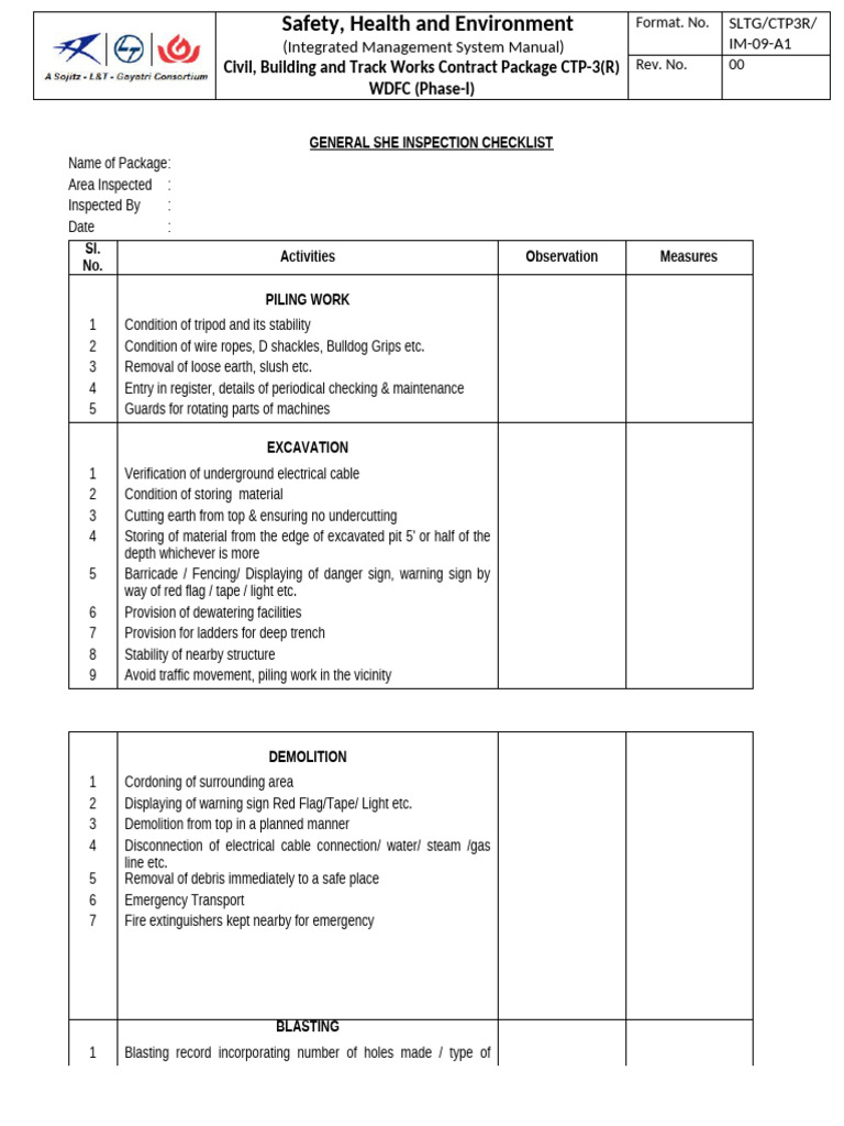 Safety Inspection Checklist for CTP-3 | PDF | Crane (Machine) | Welding