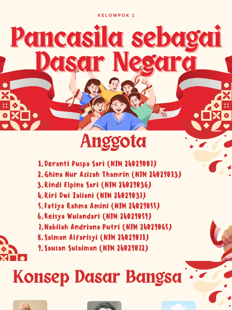 Indonesia Introduction Presentation in Cream and Red Informative Style ...