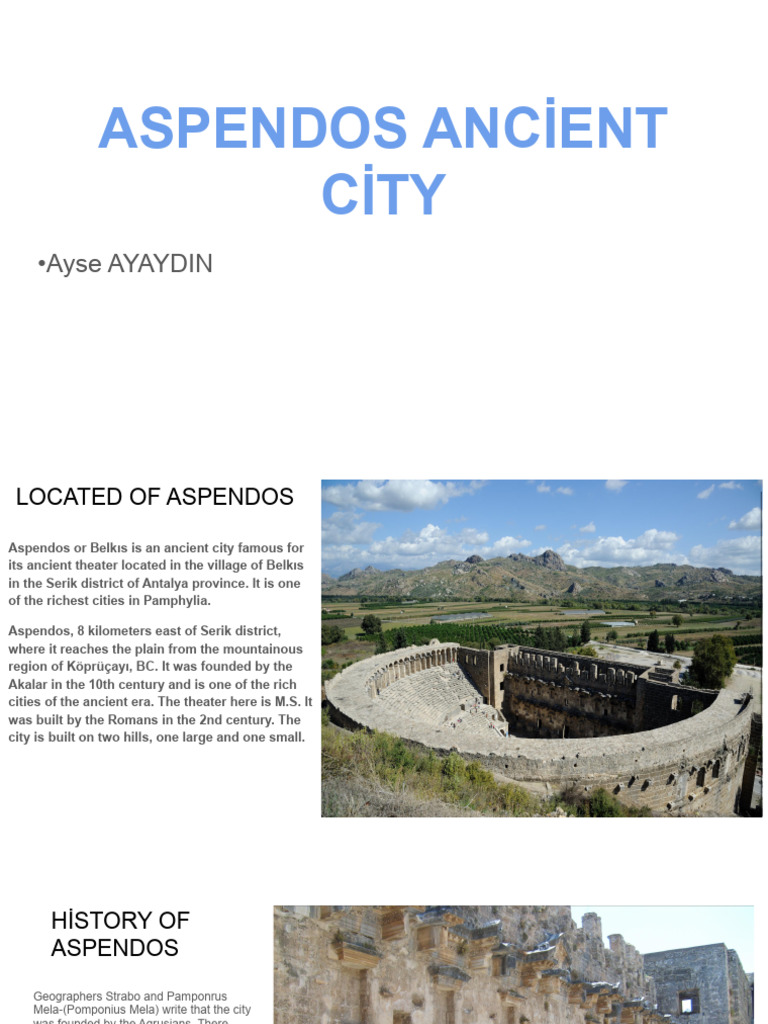Aspendos | PDF | Classical Antiquity