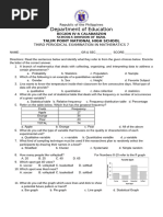 Grade 8 1st Quarter Math Assessment | PDF | Factorization | Equations
