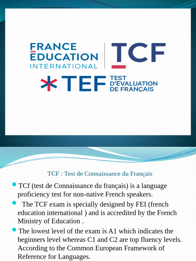 TCF vs TEF: French Proficiency Tests | PDF