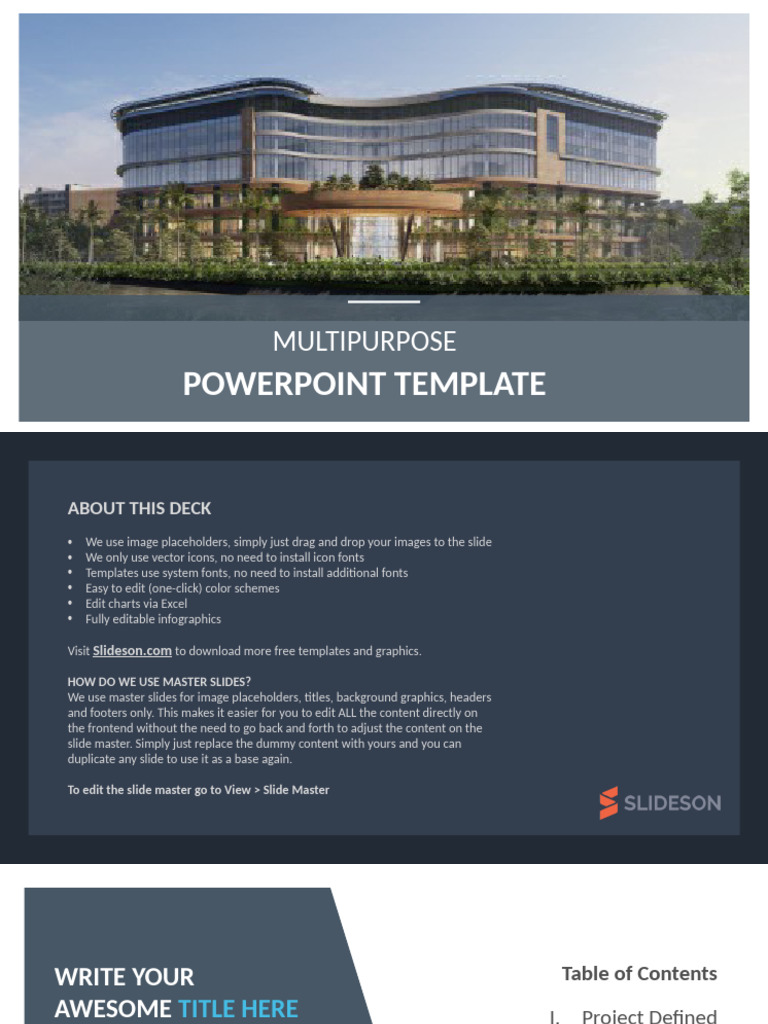 Multipurpose Deck by Slideson 16 9 | PDF
