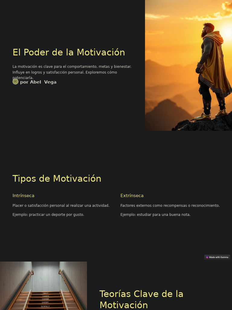 El Poder de La Motivacion | PDF | Motivacional | Motivación