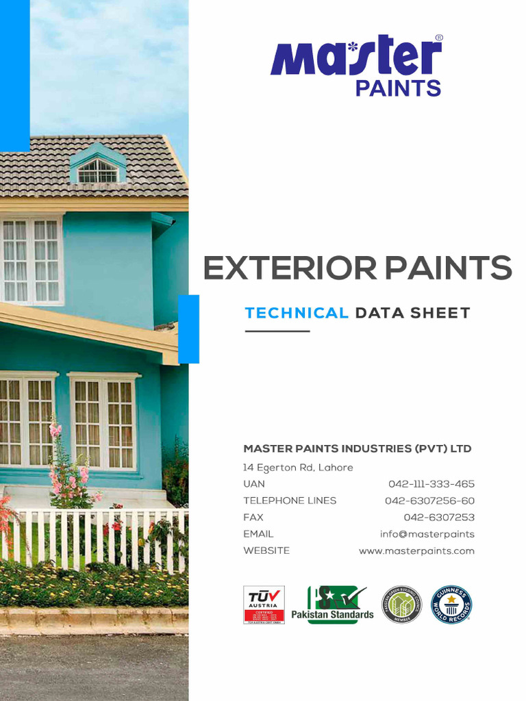 Master Paints Exterior Products Tds | PDF