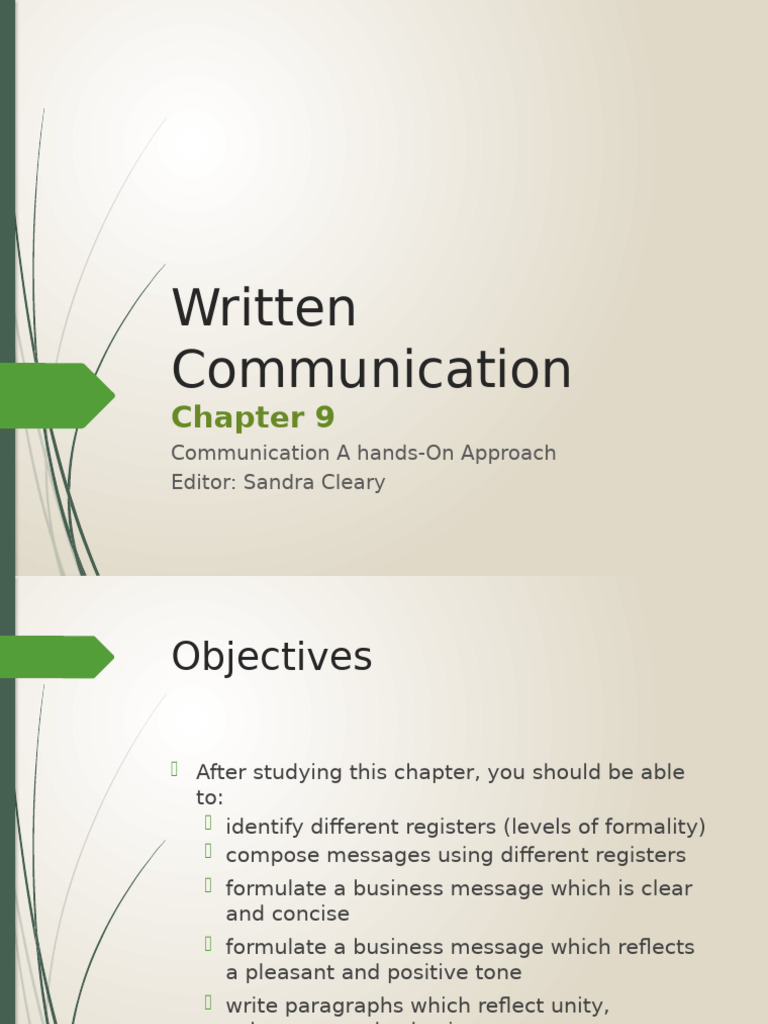 Mastering Business Writing Registers | PDF | Paragraph | Sentence ...