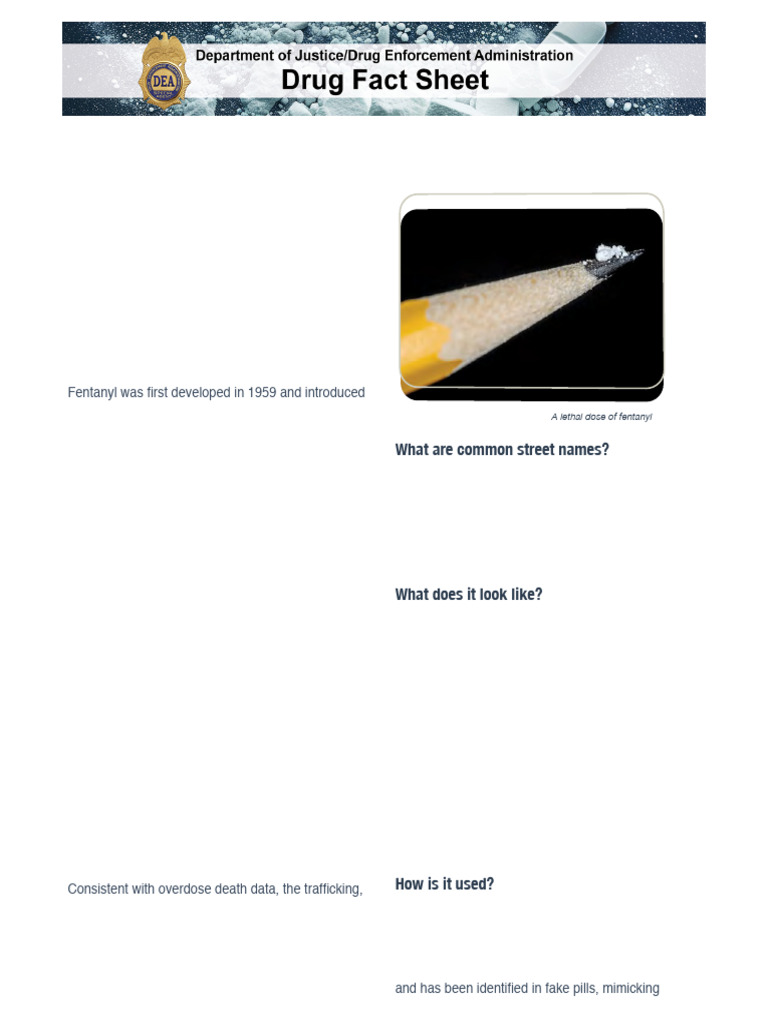 Understanding Fentanyl: Risks and Effects | PDF | Fentanyl | Opioid