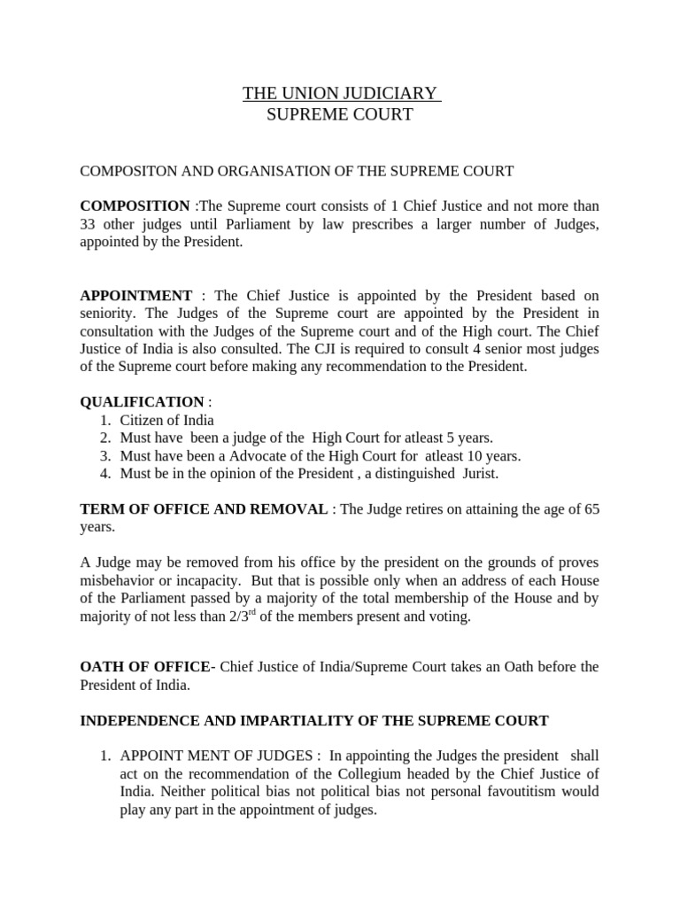 Supreme Court Composition and Jurisdiction | PDF | Supreme Court Of The ...